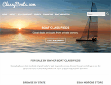 Tablet Screenshot of classyboats.com